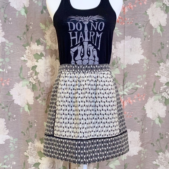 J. Crew Multi Textured Geometric Print Skirt - Picture 2 of 8